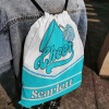 Sky Blue Cheer Cheerleader Drawstring Backpack