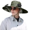 Army Green Solar Powered Fan Hat
