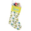 Excavator Construction Truck Christmas Stocking