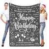 B-BA008 Birthday Grey Blanket