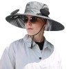Gray Solar Powered Fan Hat