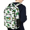 Green Truck Tractor All Over Print Children S Backpack