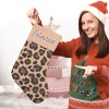 Leopard Print Christmas Stocking