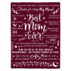 QH-BA001 ifungift Mom Burgundy Blanket