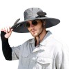 Gray Solar Powered Fan Hat