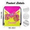 Yellow Rose Red Cheer Cheerleader Drawstring Backpack