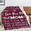 L-BA014-Text I Love You Mom 300dpi 50x70in Burgundy Blanket