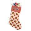 Basketball Pattern Christmas Stocking