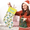 Excavator Construction Truck Christmas Stocking