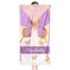 Butterflies Glitter Beach Towel