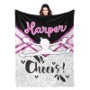 Cheer Girl Cheerleader Flannel Blanket