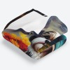 Shih Tzu on a Paddle A Scenic Adventure Fleece Blanket-A Throw Blanket