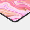 Unique Pink Abstract Playful Marble Design Desk Mat Desk Mat