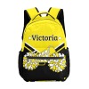 Yellow Black Cheer Cheerleader All Over Print Children S Backpack
