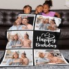 L-QH-230-5 Happy Birthday Blanket