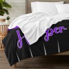 Cheerleader Cheer Purple Flannel Blanket