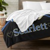 Cheerleaders Blue Gold Cheer Flannel Blanket