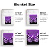 Cheerleader Purple Cheer Flannel Blanket