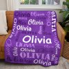 B-312 Name Purple Blanket
