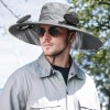 Gray Solar Powered Fan Hat