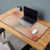 Pink Pastel Abstract Modern Colorful Boho Desk Mat1 Desk Mat