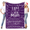 B-BA001 ifungift Mum Purple Blanket