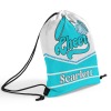 Sky Blue Cheer Cheerleader Drawstring Backpack