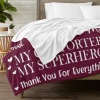 L-BA014-Text I Love You Mom 300dpi 50x70in Burgundy Blanket