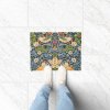 William Morris Strawberry Thief Floral Pattern Doormat Drainage pad
