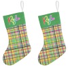 Colorful Plaid Christmas Stocking