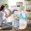 Watercolor Beach Sea Wave Laundry Basket