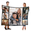 B-409-7 Couple-I Love You Blanket