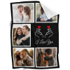 B-426-5 Couple-I Love You Blanket
