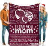 ZL-QHBA-002 MOM Burgundy Blanket
