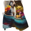 Shih Tzu on a Paddle A Scenic Adventure Fleece Blanket-A Throw Blanket