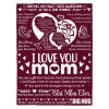 ZL-QHBA-002 MOM Burgundy Blanket