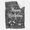 B-BA008 Birthday Grey Blanket