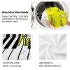Yellow Music Notes Piano Key Thickened Flannel Blanket
