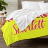 Yellow Rose Red Cheer Cheerleader Flannel Blanket