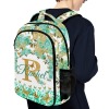Turquoise Flowers Butterfly All Over Print Children S Backpack