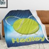 Tennis Ball Flannel Blanket