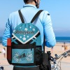 Light Blue Cheer Cheerleader Drawstring Backpack