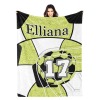 Soccer Print Flannel Blanket