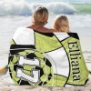 Soccer Print Flannel Blanket