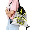 Yellow Cheerleaders Cheer Drawstring Backpack