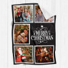 QH-235-5 Merry Christmas Black Blanket