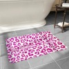 Deep Pink Leopard Print Doormat