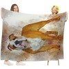 Bulldog Art English Bulldog Lovers Fleece Blanket Throw Blanket