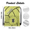 Yellow Volleyball Drawstring Backpack