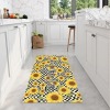 Sunflower Plaid Kitchen Mat 48"x17"